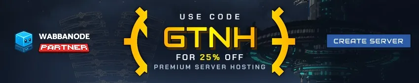 Wabbanode: use code GTNH for 25% off premium server hosting.